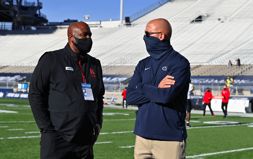 James Franklin and Mike Locksley have known each other for a long time. What happened at the end of Penn State football’s 44-7 Maryland isn’t going to make them like each other any better.