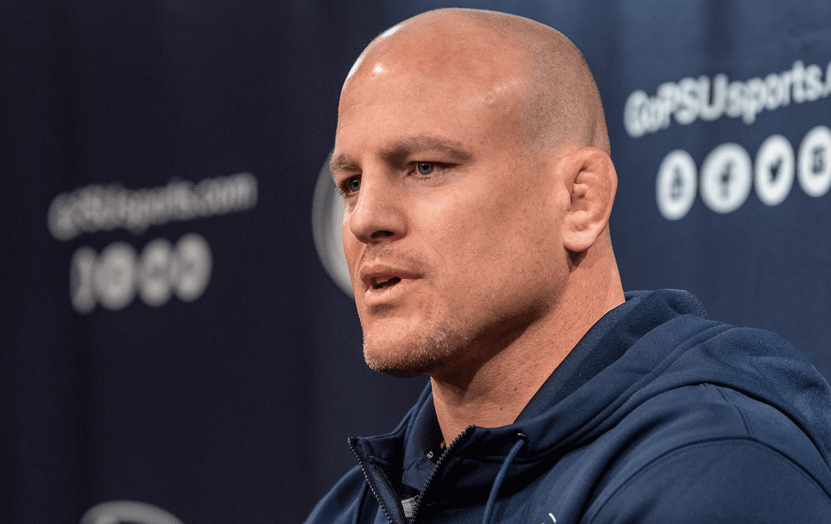 Penn State wrestling coach Cael Sanderson and football coach James Franklin have developed a bond over the past decade, and that bond has led to Sanderson speaking to the football team.