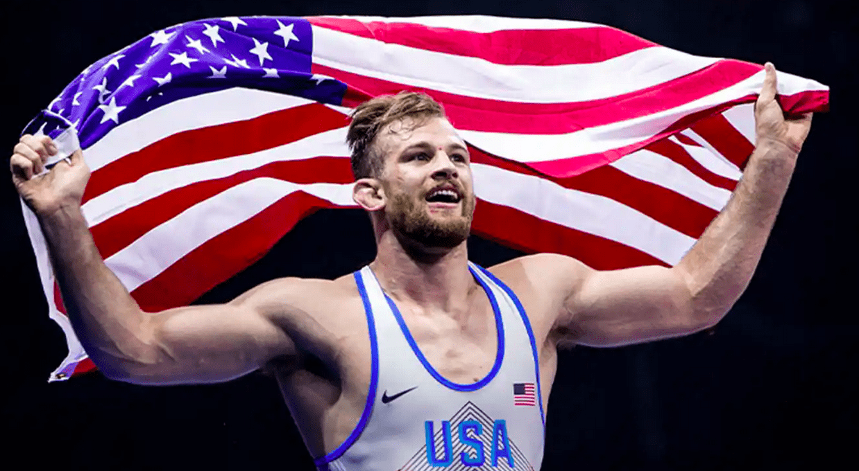 Penn State wrestling great David Taylor is in favor of national duals.