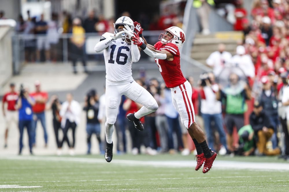 Ji'Ayir Brown had a game-clinching interception the last time Penn State played Wisconsin, Sept. 4 2021