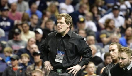 Iowa wrestling coach Tom Brands said he wanted to use Angelo Ferrari, not Gabe Arnold, at 184 against Penn State in an effort to use Ferrari's five matches before burning his redshirt.