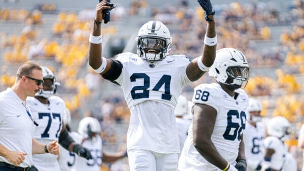 Penn State linebacker Ta'Mere Robinson