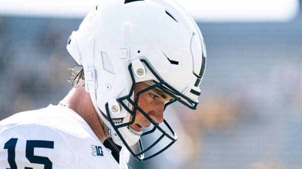 Penn State QB Drew Allar will look to improve to 17-3 as a starter against Wisconsin Saturday night