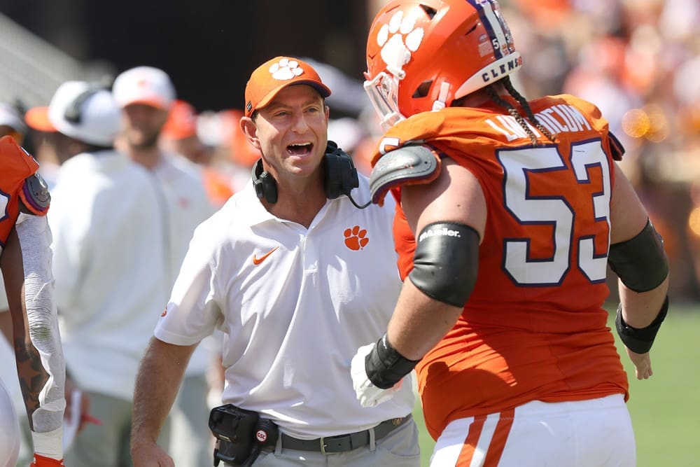 Could Clemson coach Dabo Swinney go against Penn State coach James Franklin in the playoff?