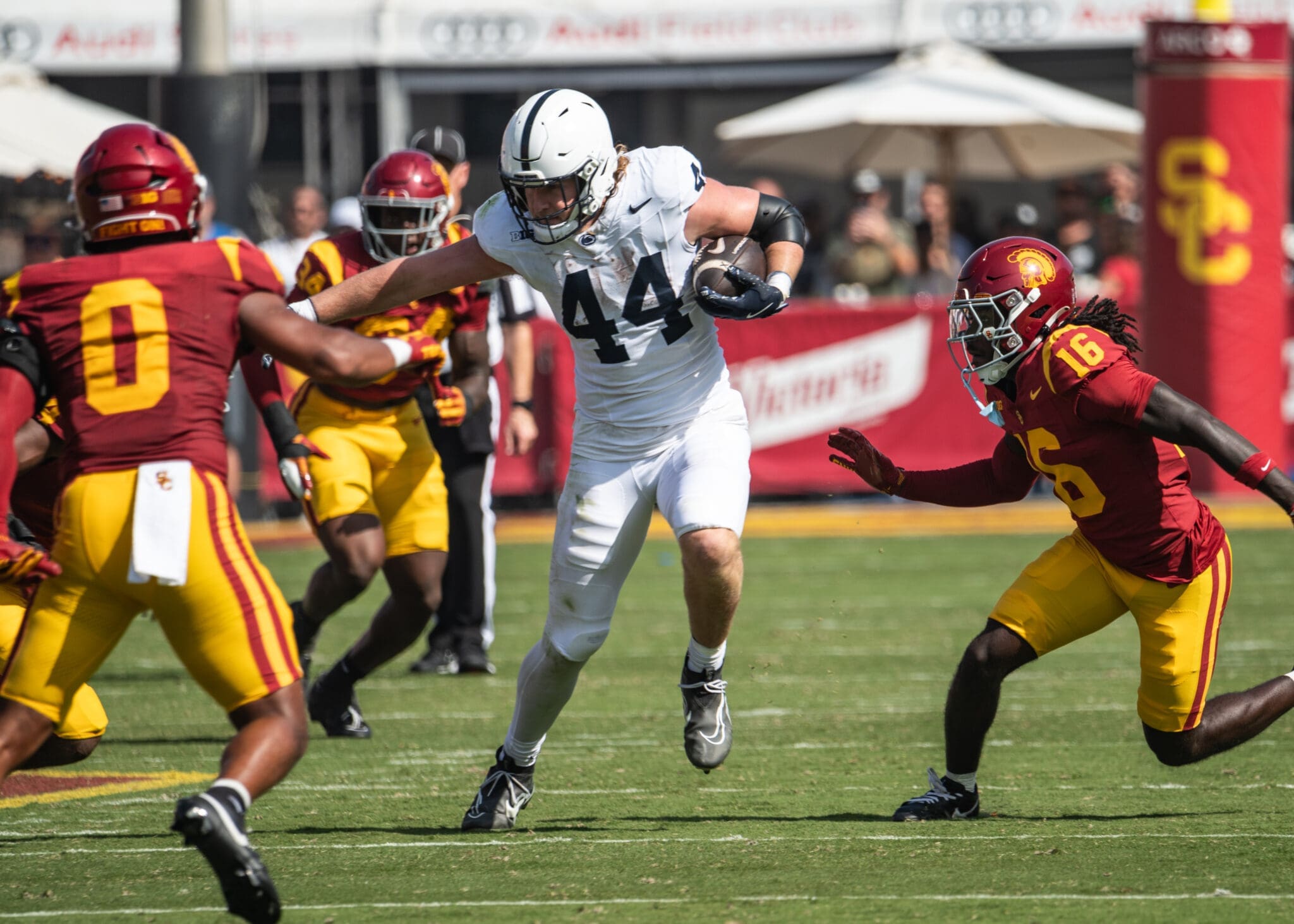 Penn State tight end Tyler Warren made history against USC Saturday afternoon