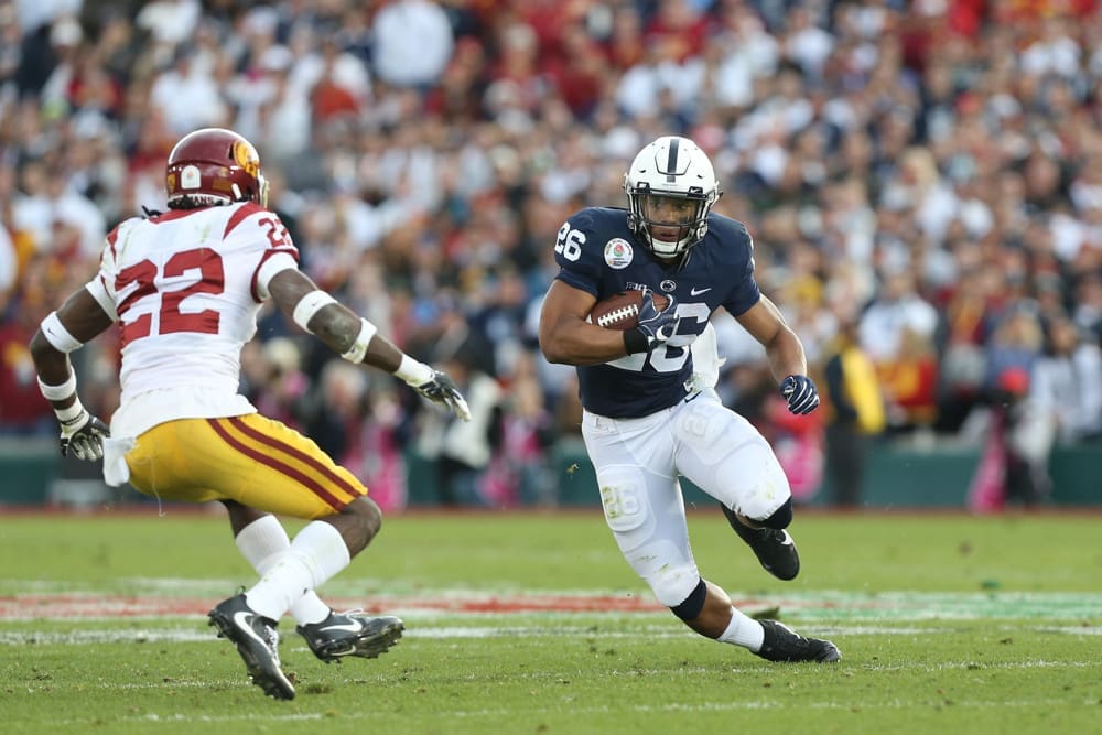 Former Penn State RB Saquon Barkley won the Paul Hornung Award (most versatile player) in 2017.