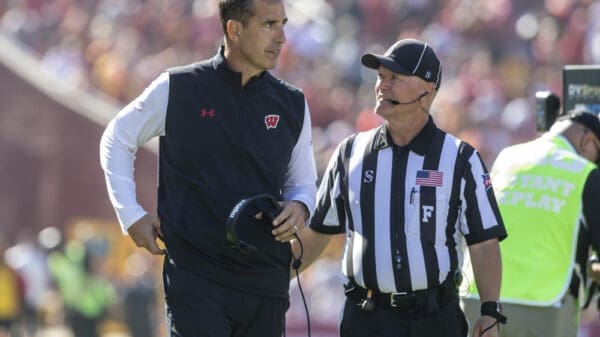 Luke Fickell and Wisconsin could insert itself into the Big Ten title picture with an upset win over Penn State