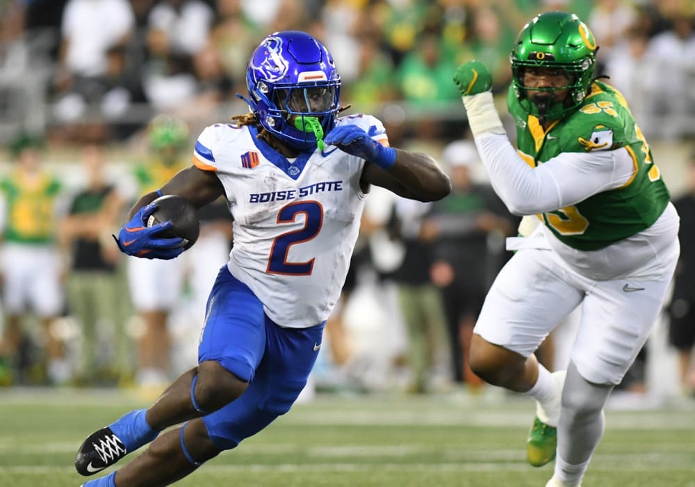 Among the highlights of Boise State RB Ashton Jeanty’s magical season thus far was his game against now-No. 1 Oregon Sept. 7, 2024: 192 yards and three touchdowns on 25 carries