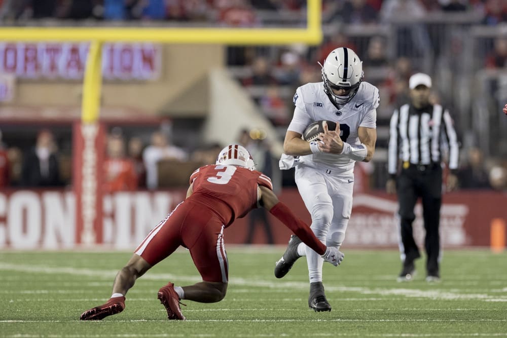 Beau Pribula made sure history didn’t repeat itself, going 11-for-13 for 98 yards and a touchdown during Penn State football’s 28-13 win at Wisconsin Oct. 26.