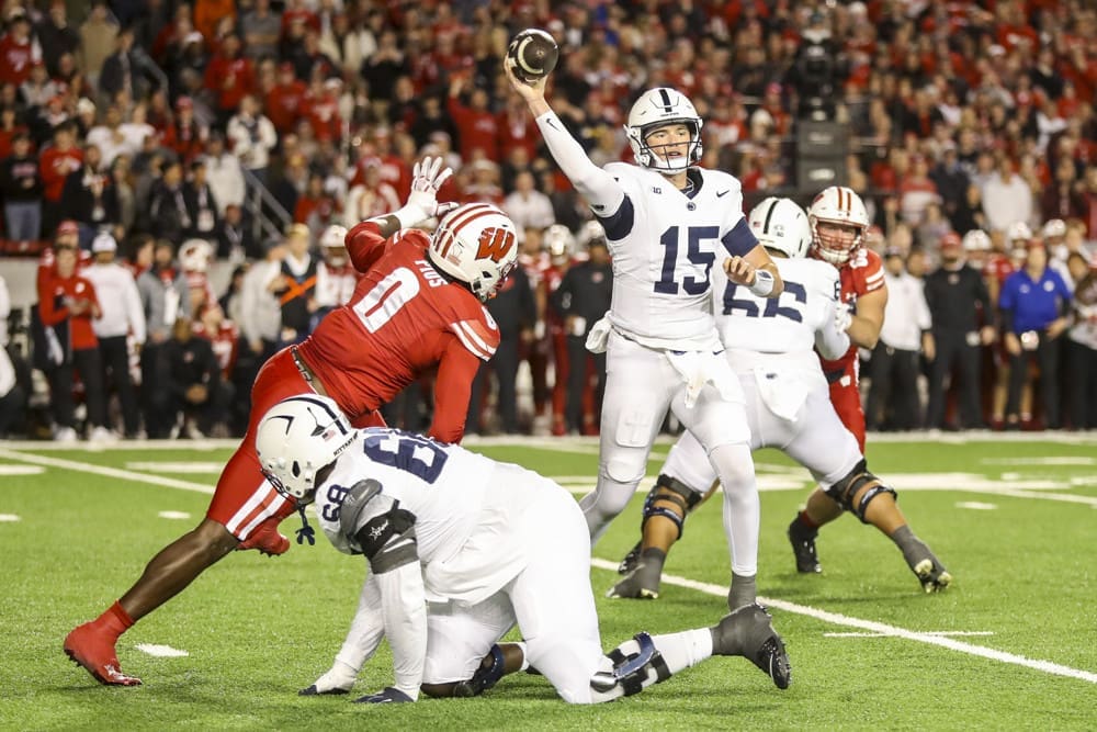 Penn State QB Drew Allar may or may not play against Ohio State Saturday.