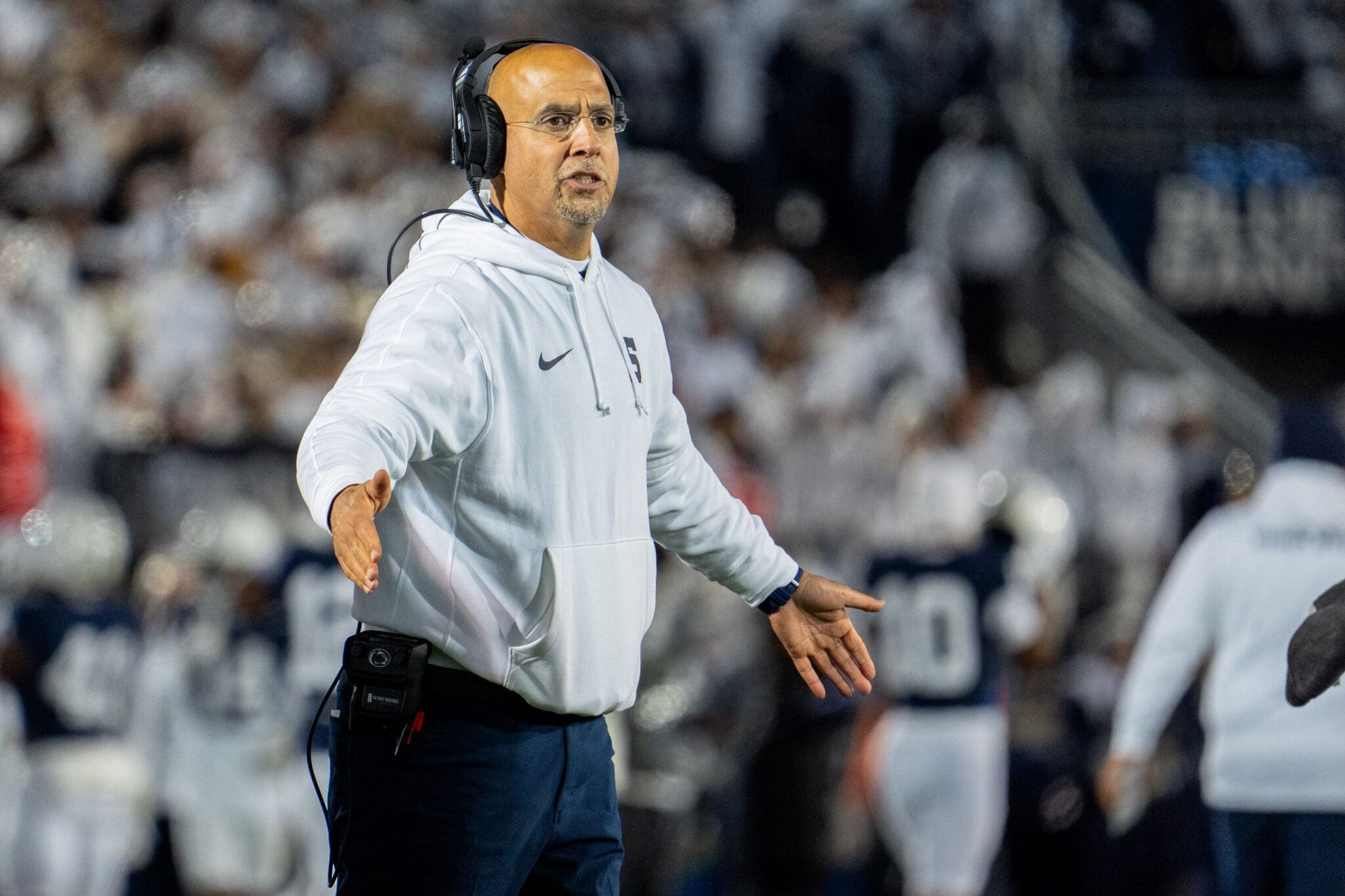 As expected, Penn State coach James Franklin didn’t have much to say about Nicholas Singleton’s status following a 35-6 win over Washington Saturday, Nov. 6 at Beaver Stadium