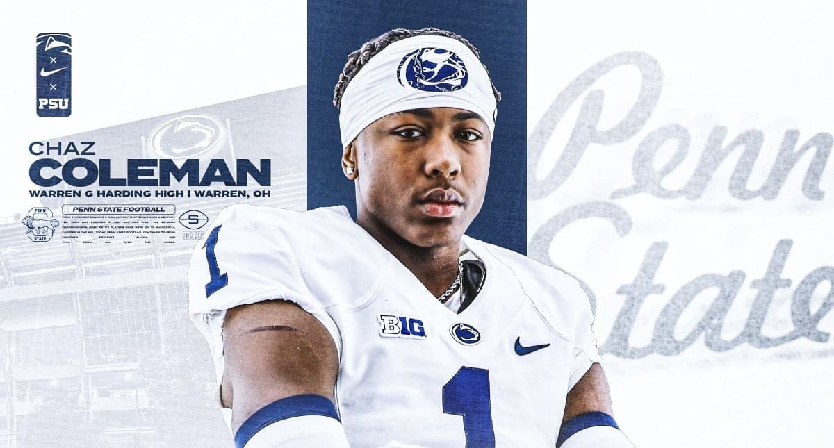 Chaz Coleman is the 26th player to commit to Penn State’s Class of 2025