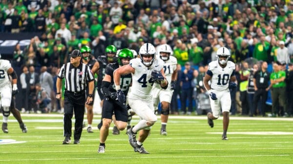 Barstool Sports wasn’t too happy about Penn State tight end Tyler Warren winning the John Mackey Award, which is presented annually to the nation’s top tight end.