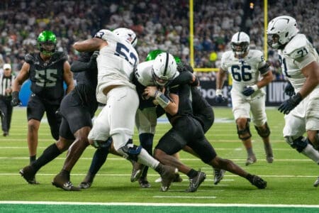 Penn State QB Drew Allar played well against Oregon in last year’s loss.