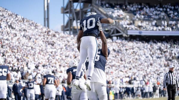 Penn State RB Nicholas Singleton came 10 yards shy of 100 in Saturday’s win at Beaver Stadium Dec. 21, 2024 against SMU.