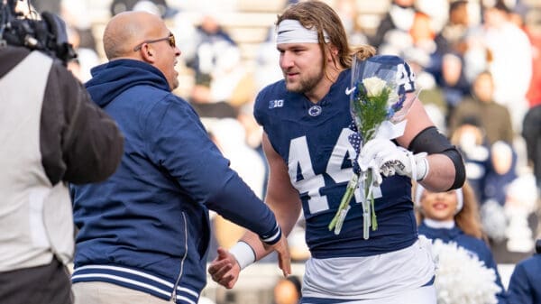 Penn State head coach James Franklin and tight end Tyler Warren are part of the reason Penn State football is in its healthiest state in a long time.