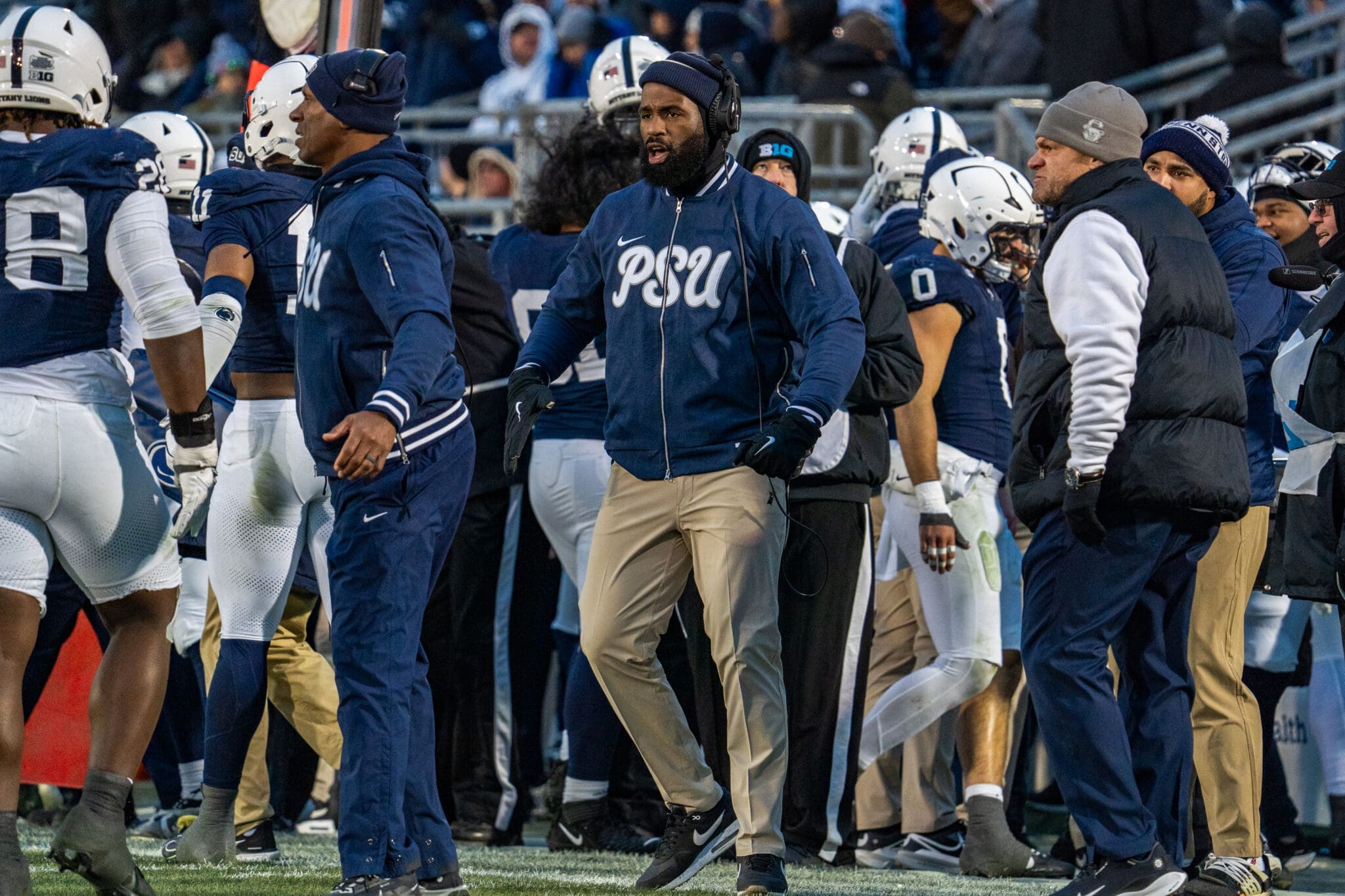 Penn State DL coach Deion Barnes has a lot of work to do, potentially in the transfer portal