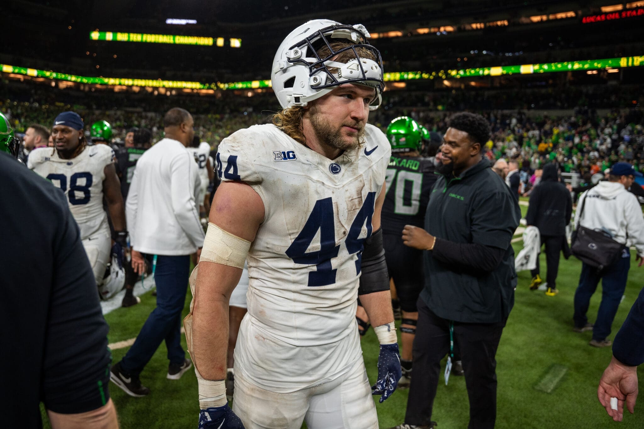 Penn State TE Tyler Warren and his teammates could well see Oregon again in the College Football Playoff.