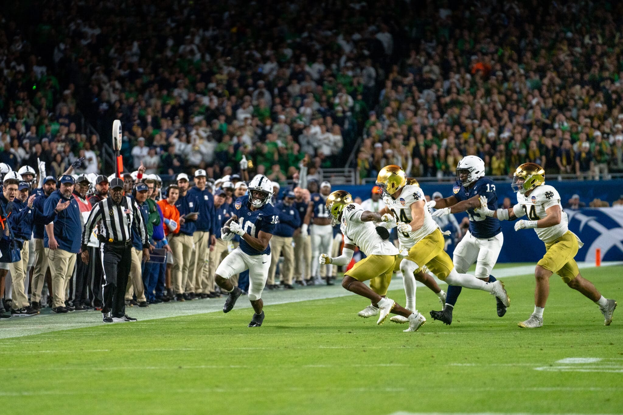 Could Penn State RB Nick Singleton be following RB coach Ja’Juan Seider to Notre Dame?