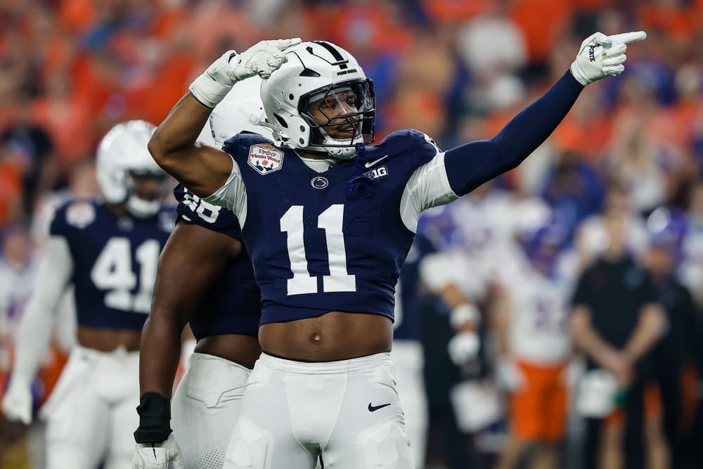 The health of Penn State DE Abdul Carter is a big storyline going into Penn State-Notre Dame Thursday, Jan. 9.