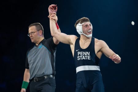 Penn State wrestling star Mitchell Mesenbrink is still the king at 165