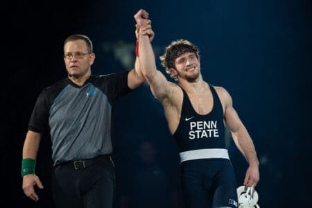 Penn State wrestling star Levi Haines is looking to become a national champ at more than one weight class. 