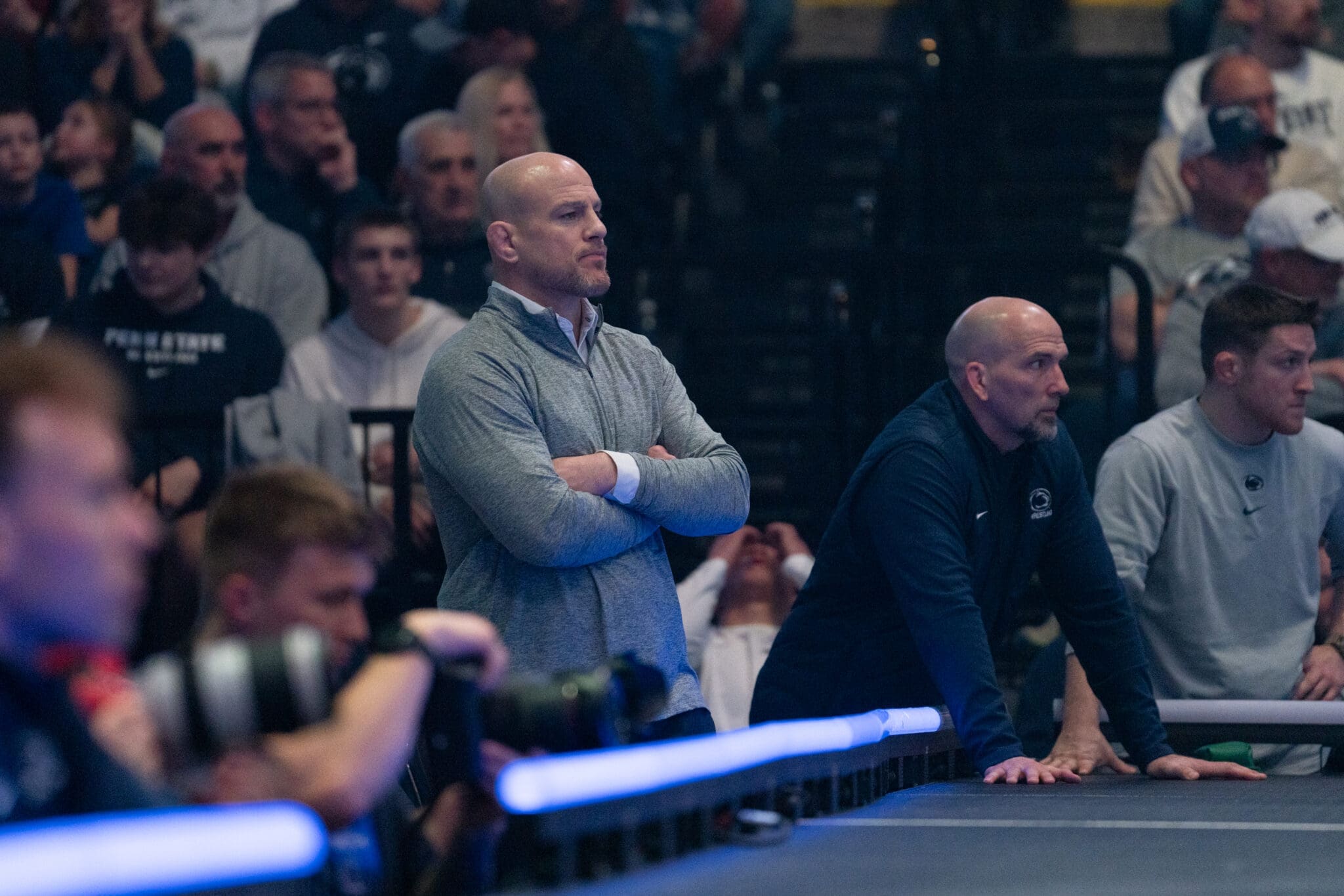 Penn State HC Cael Sanderson and everybody else found out about Bo Bassett’s college selection