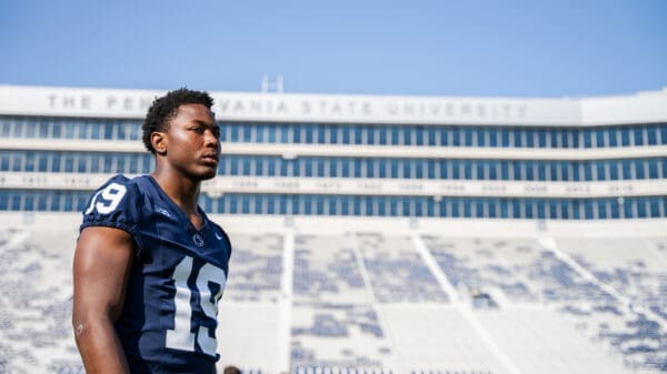Penn State and its fans are pysched about true freshman defensive end Chaz Coleman.