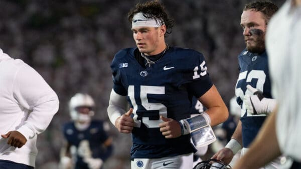 Penn State QB Drew Allar will look to move forward after Saturday’s loss to Oregon.